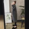 2025 Korean Style Thick Knit Mid-Length Cardigan for Women
