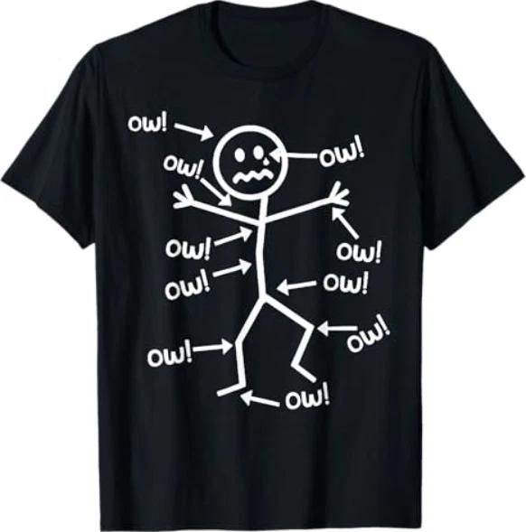Ow Ow Ow Ow Ow Ow Ow Character T-Shirt L