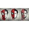 Animazione 3D poster tridimensionale gradiente raster pittura poster di Spider-Man Iron Man raster nudo