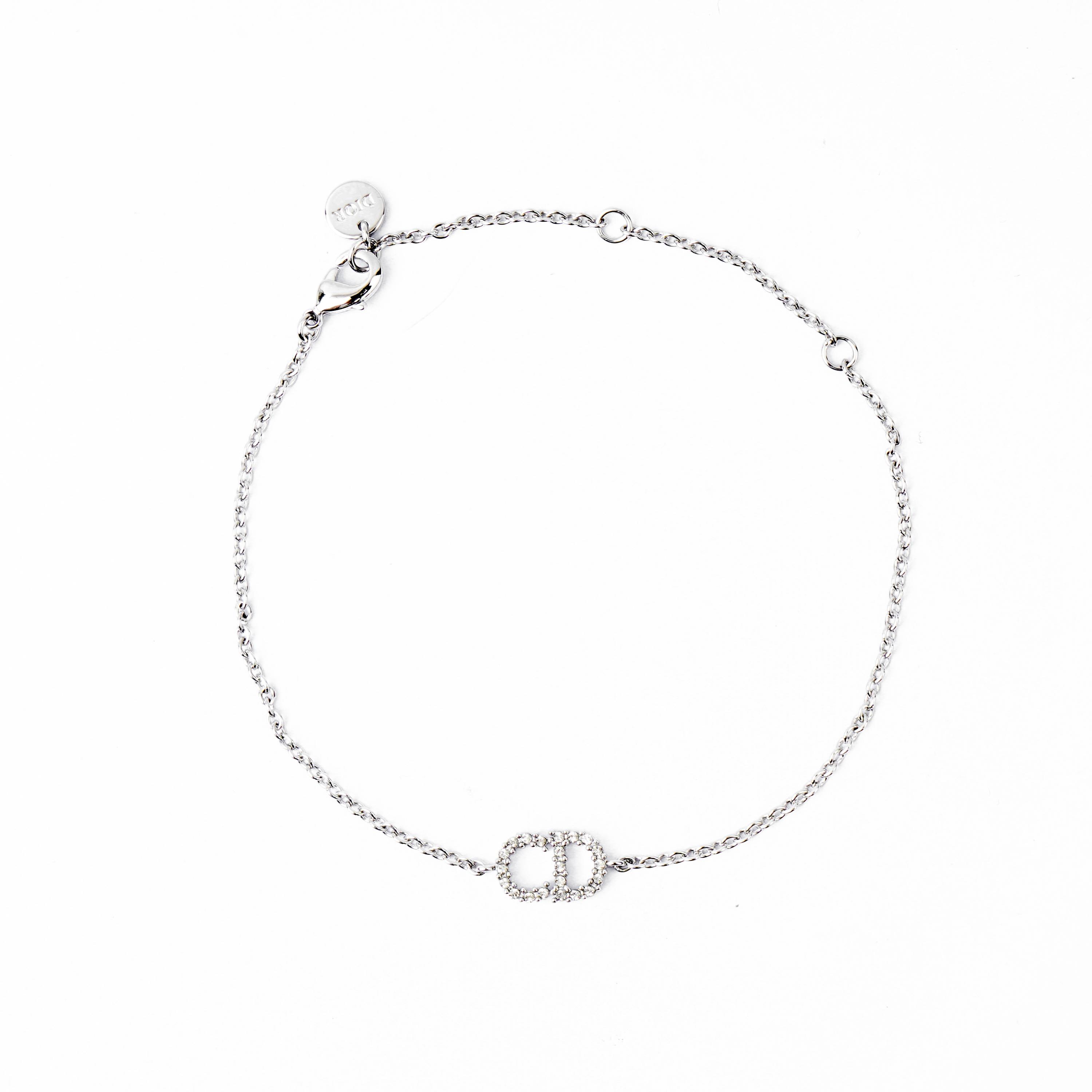 

Dior Cd Logo Metal Crystal Bracelet Women bracelet B0845CDLCY-D102 Basic Packaging-Dust Bag+Box