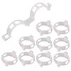 200/50PCS Plant Support Clips Reusable Plastic Connects Vine Fixing Clip Tomato Grape Vegetable Plants Holder Buckle Garden Tool