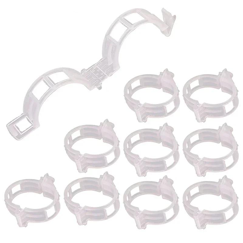 200/50PCS Plant Support Clips Reusable Plastic Connects Vine Fixing Clip Tomato Grape Vegetable Plants Holder Buckle Garden Tool