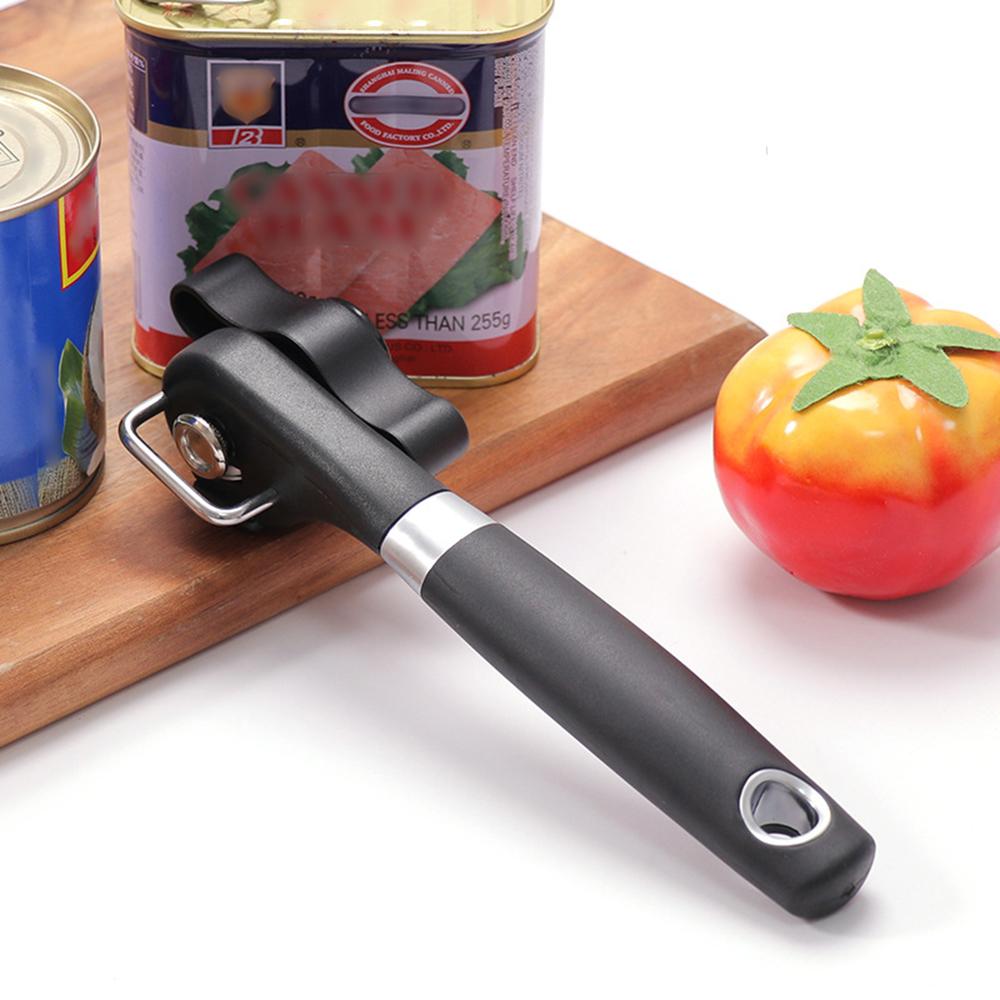 Abrelatas de Corte Seguro, Abrelatas de Borde Suave manual de Plástico Herramienta de Cocina Profesional para Tapas de Latas Gadgets de Cocina