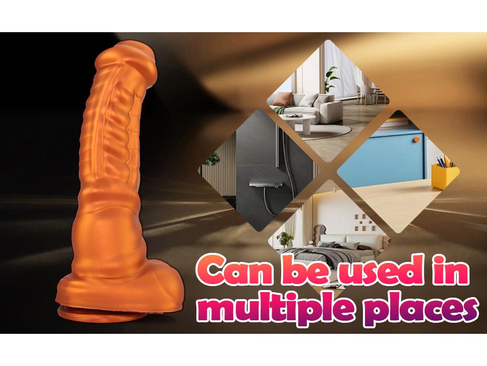 Supergroßer unregelmäßiger Silikon-Pferdedildo - Dickes weibliches Sexspielzeug für den Höhepunkt