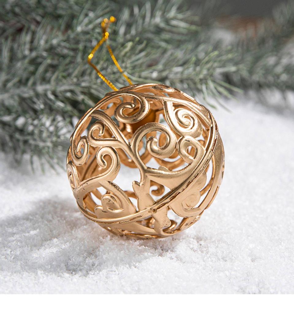 Gangheng Gold Star Pendant and Irregular-Shaped Christmas Tree Ornaments Set