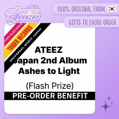 (Vorbestellung POB) Japanisches Album ATEEZ - Japan 2. Album Ashes to Light (Blitzpreis)