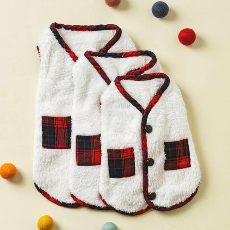 Vestă simplă cu buzunar, alb, mărime L