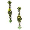Les Trésors De Lily [B2155] - Boucles Créateur 'Colombine' Vert