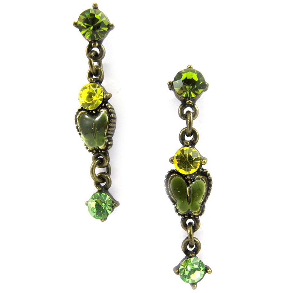 Les Trésors De Lily [B2155] - Boucles Créateur 'Colombine' Vert