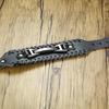 Männer stilvolle breite Lederarmband Punk geflochtene Seil Legierung Manschette Armreif männliche Armband