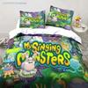 3D Druck Mein Spiel Singende Monster Bettwäschesets Bettdecke Steppdecke Bettbezug Bettbezug Kissenbezugsets Kinder Erwachsenengröße