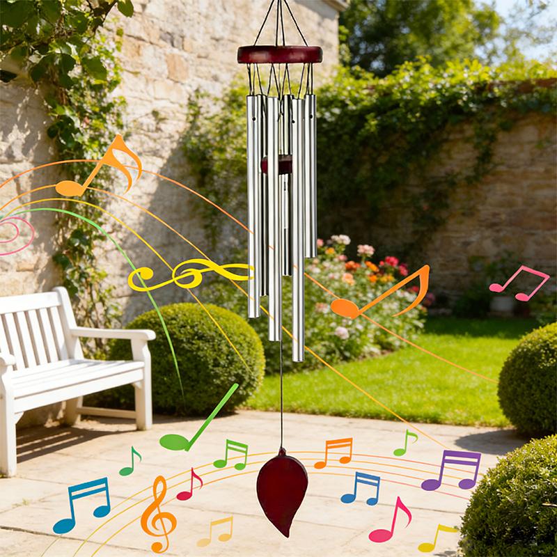 Auspicious Wind Chime,6Bell Pendant For Hanging,Used For Home Decoration.The Sound Is Clear And Elegant,Suitable For Both Indoor