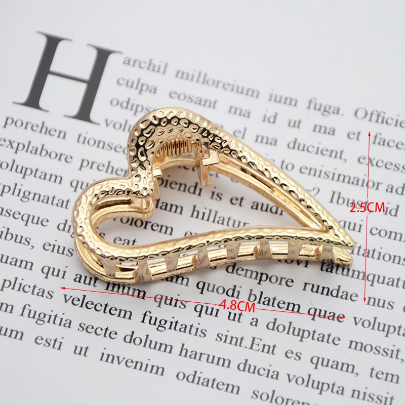INS Minimalist Metal Claw Hairpin: Small & Medium Retro Hair Clip for European & American Styles, Korean Headwear
