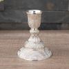 Elegant European Engraved Pattern Taper Candle Holders Antique Metal Candlestick Candelabra For Table Centerpieces