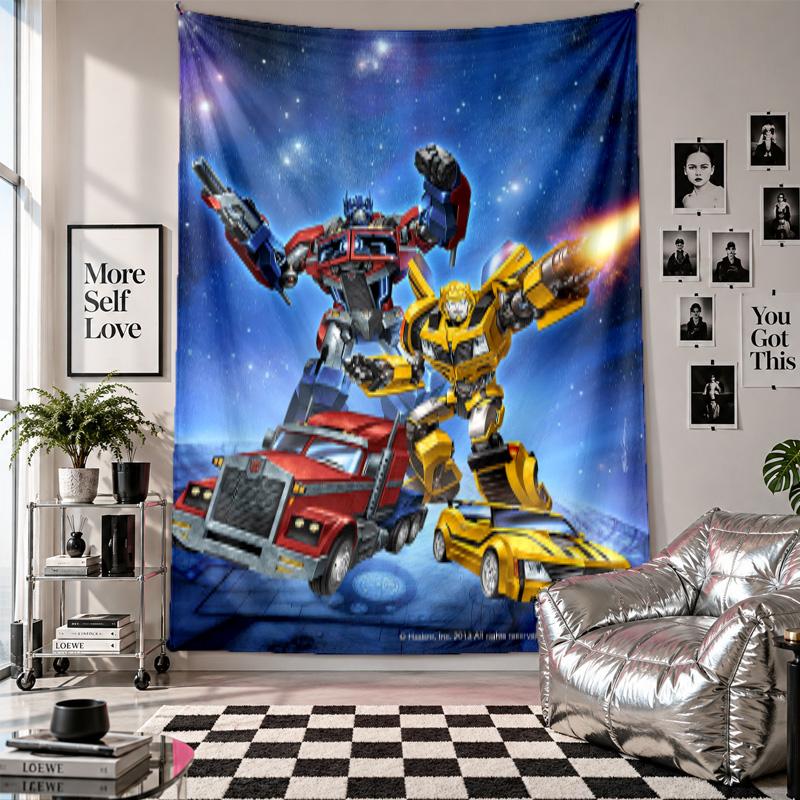 Wall TapestryTransformers Art Hanging Cloth Decorative Background Cover for Room Decoration