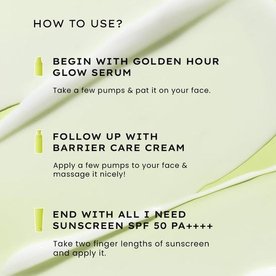 Hyphen Daily Face Care Regime for Normal & Dry Skin | 3 Step Facial Kit Routine withFace Serum, Face Cream | Value Pack of 3