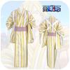 Anime Pirate King Cosplay Costume Zoro Yellow Striped Kimono Role Playing Outfit