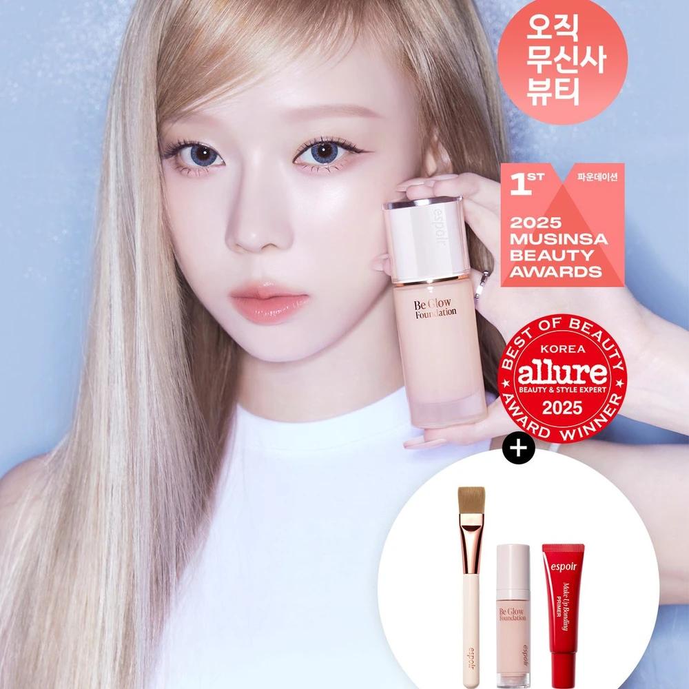 Be Glow Foundation SPF27 PA++ (+Gift: True Glow Foundation Brush + Mini Foundation #Wedding Peach + Mini Primer 7g) Neutral Porcelain
