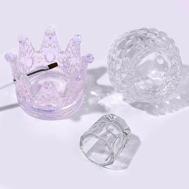 

Стаканчик для дизайна ногтей Crystal Cup High Transparent Octagonal Symphony Glass Crystal Nail Crystal Liquid Cup Crystal Cup