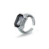 Minimalist Rhinestone Open Ring For Women Korean Fashion Geometry Adjustable Knuckle Ring Party Jewelry Lady Gift