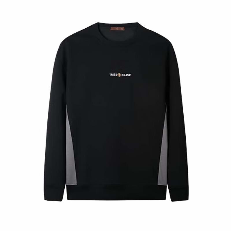 TRIES Men s Casual Loose Fit Crew Neck Long Sleeve Sweatshirt XL