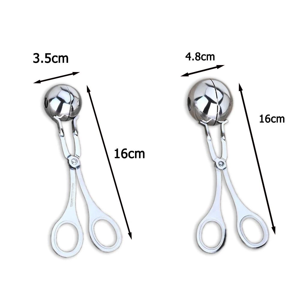 Stainless Steel Meatball Maker Clip Fish Ball Rice Ball Making Mold Form Tool Kitchen Accessories Gadgets Cuisine Cocina 1PC