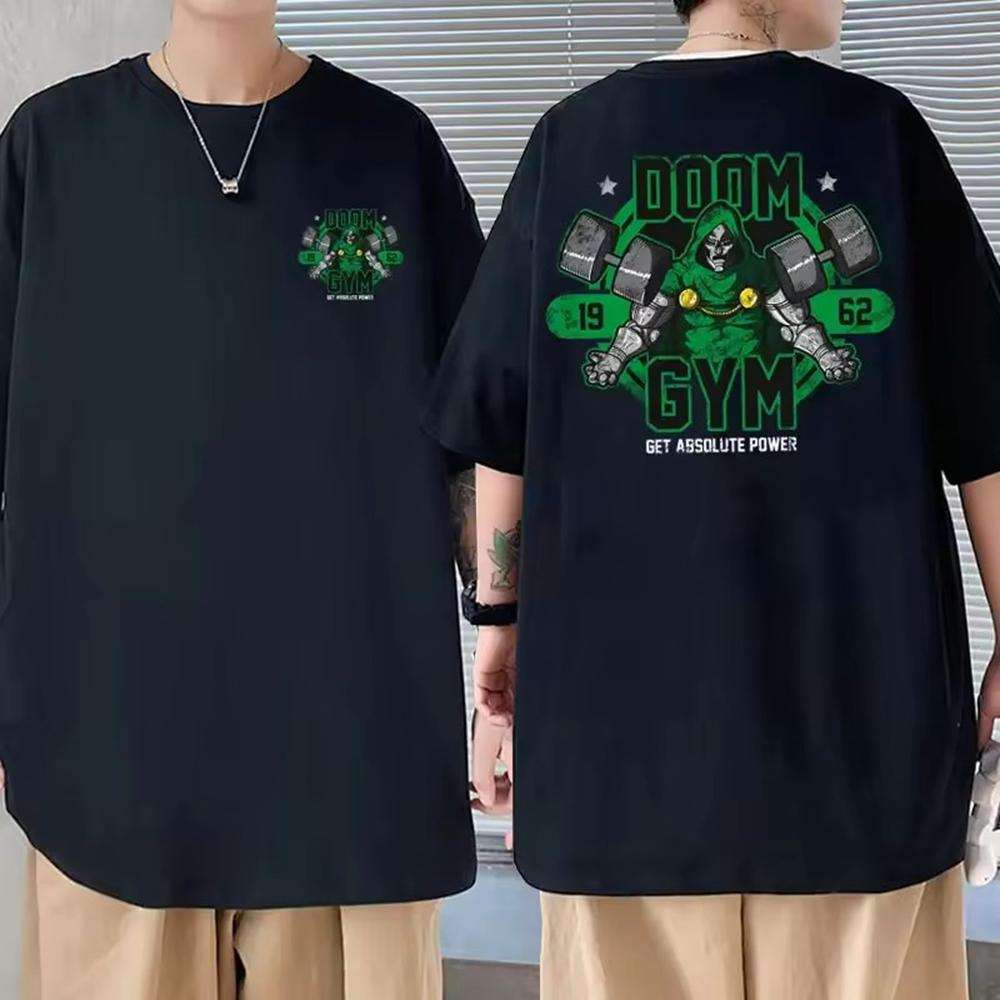 Damen T-Shirts Herren Kleidung Homme Bedrucktes T-Shirt Neu im Top Sänger Mf Doom Madlib Madvillain Zweiseitiges Grafik-T-Shirt