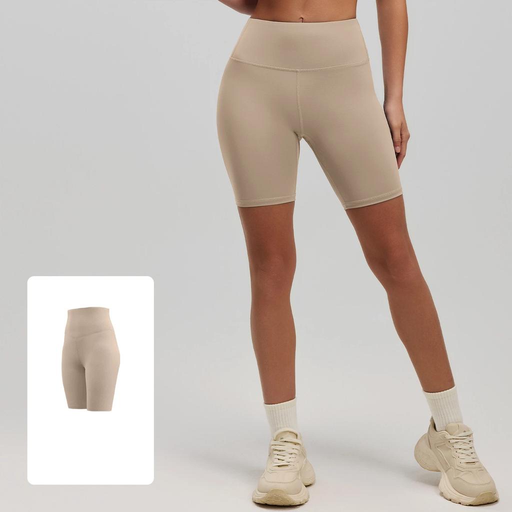 New Summer Fitness Yoga Shorts for Women Hip-raising High-waisted Elastic Leggings Sports Running Pants Female