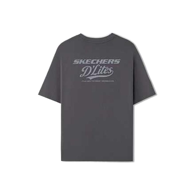 Skechers Solid Color Breathable Pullover T-Shirt Men tops L326M004-00C9