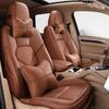 Full Coverage Genuine Leather Seat Cushion for BMW 5 Series and Porsche Cayenne