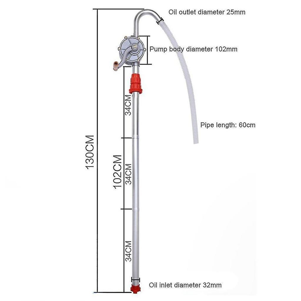 Oil Barrel Pump, For Petrol Fuel Garage Hand Drum Barrel Pump Tool