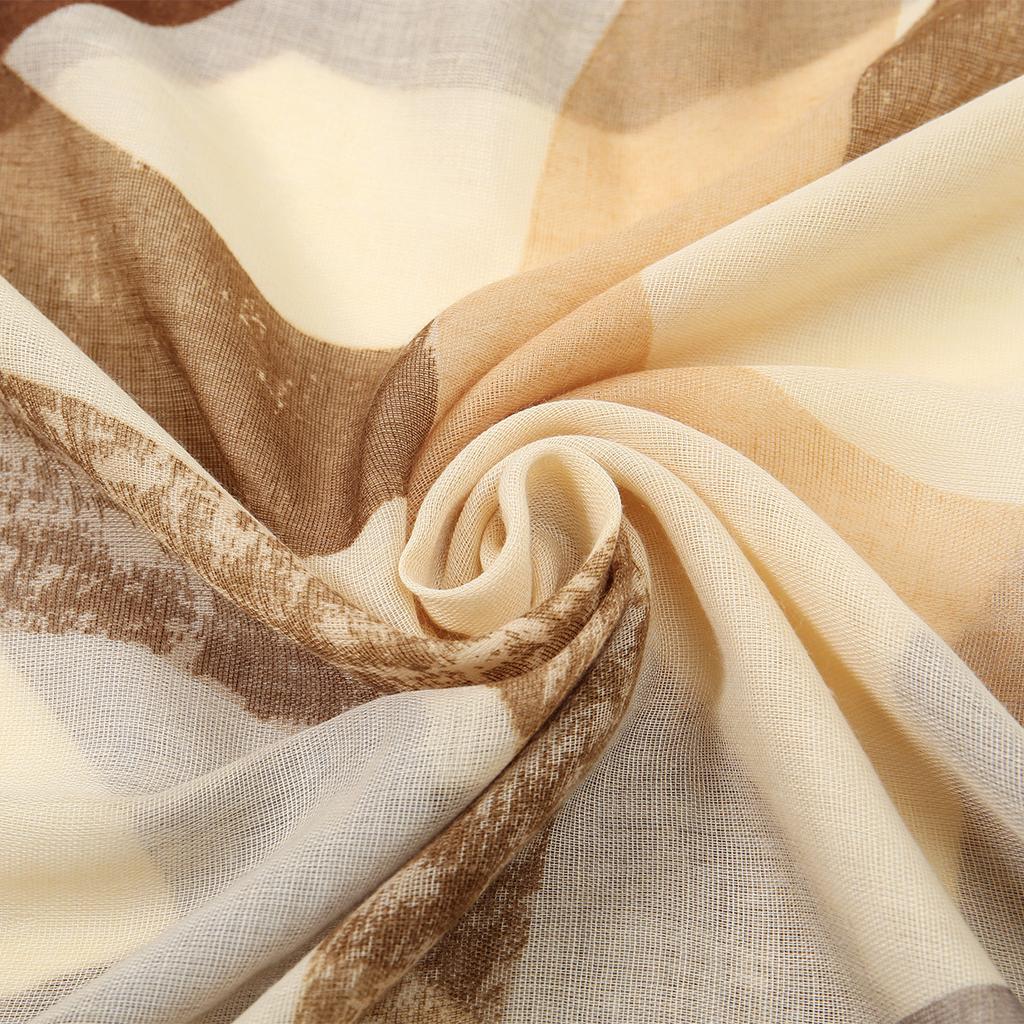 Fashion Georgette Multi-Colored Silk Scarf Women'S Scarf Thin Headscarf Sun Protection Shawl Women'S Versatile Travel Po