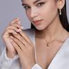 Nabest Fine Jewelry Gold Plated   CopperWomen Ring Hypoallergenic Simple Design VVS D Color Moissanite Ring Supplier