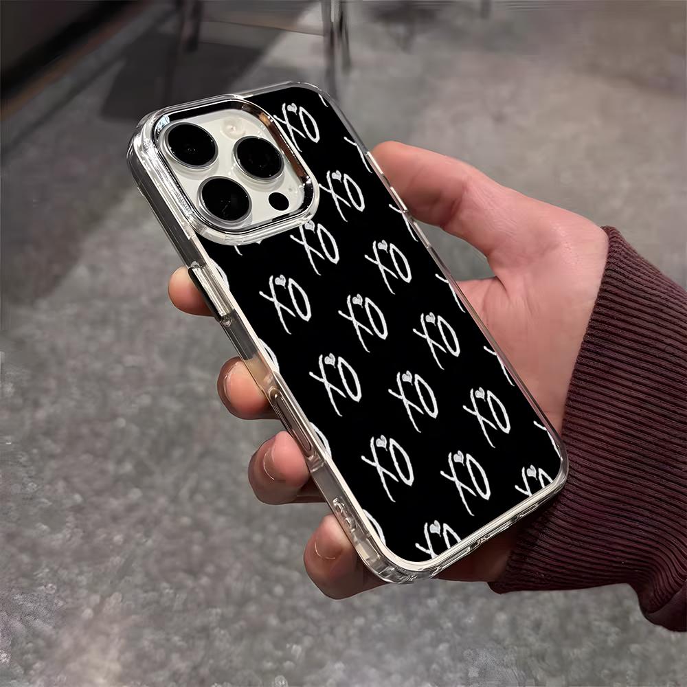 Die W-Weeknd XO Sänger Handyhülle Für IPhone 17 Air 16 E 15 14 13 12 11 Plus Pro Max Galvanisiert Transparent Weiche Hülle