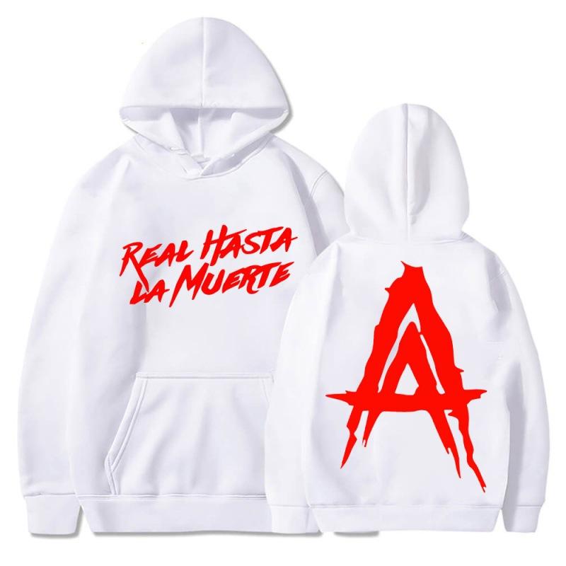 

Anuel AA Album Real Hasta La Muerte Felpe Hoodie Autumn Winter Fleece Streetwear XXXL