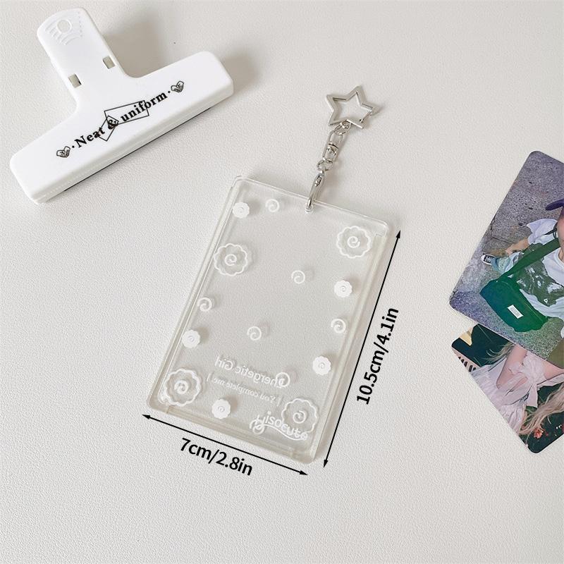 Transparent Photocard Holder Acrylic Kpop Idol Card Protetion Cover Credit Id Bank Card Photo Display Holder Student Card Case Set