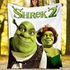 Shrek Theme Printed Blanket Perfect For Couch Bed Travel Outdoor Use Machine Washable Cozy Durable