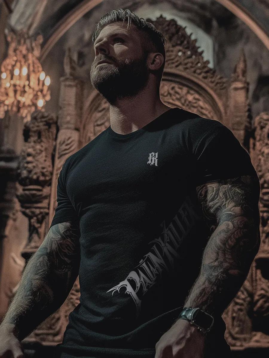 Text print T-shirt L