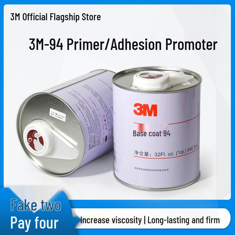 3M Adhesion Promoter Primer: 1 Quart (946ml) for Strong Tape Bonding