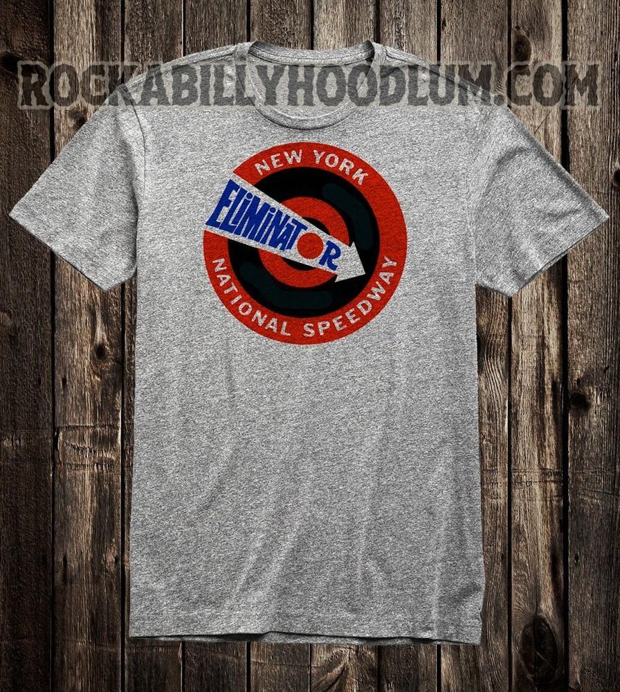 

Retro Hot Rod Tee T Shirt Drag Race Racing New York National Speedway Eliminator Unisex T-Shirt M
