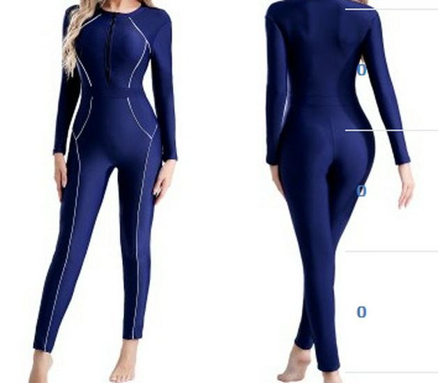 

Женский купальник большого размера с длинным рукавом, закрывающий все тело - Дышащий костюм для дайвинга от медуз Medium