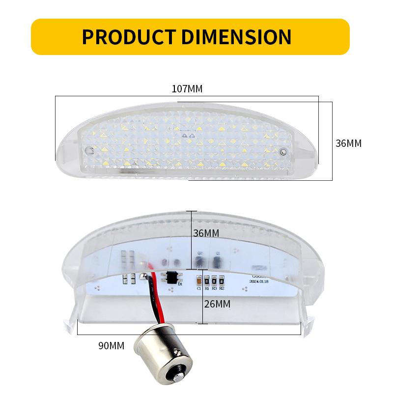 1PC OEM LED License Plate Light Bulbs For Renault Clio MK2 1998-2006 For Renault Twingo 1993-2007 OEM# 7700410754