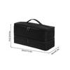 Double-Layer Hair Curler Bag Carrying Case Water Resistant Storage Organizer Box for Shark Flexstyle/Dyson Airwrap