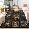 Bulldog Legacy Frames Pattern Rug Floor Mat for Living Room or Bedroom Soft and Comfortable Carpet a Gift for Birthday and Holiday.