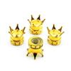 Quick Change Leak Proof Motorcycles Chrome Finish Tire Valves Cap Corrosion Resistant Simple Twist On Operation Tool Free