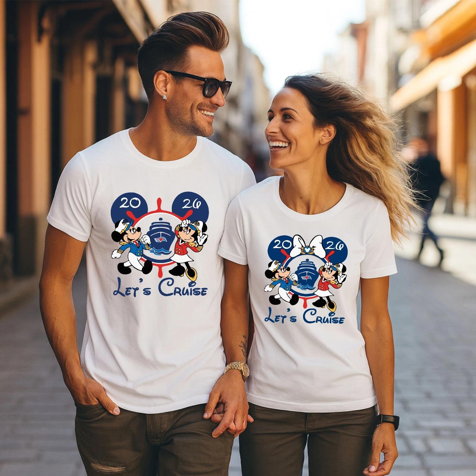 Let s Cruise 2026 T-Shirt, Disney Pirate Family Shirt, Mickey Minnie Pirate Tee XL