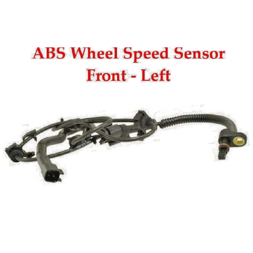 2 ABS Wheel Speed Sensor W/Connectors Front Left/Right Fits:Jeep Liberty 02-07
