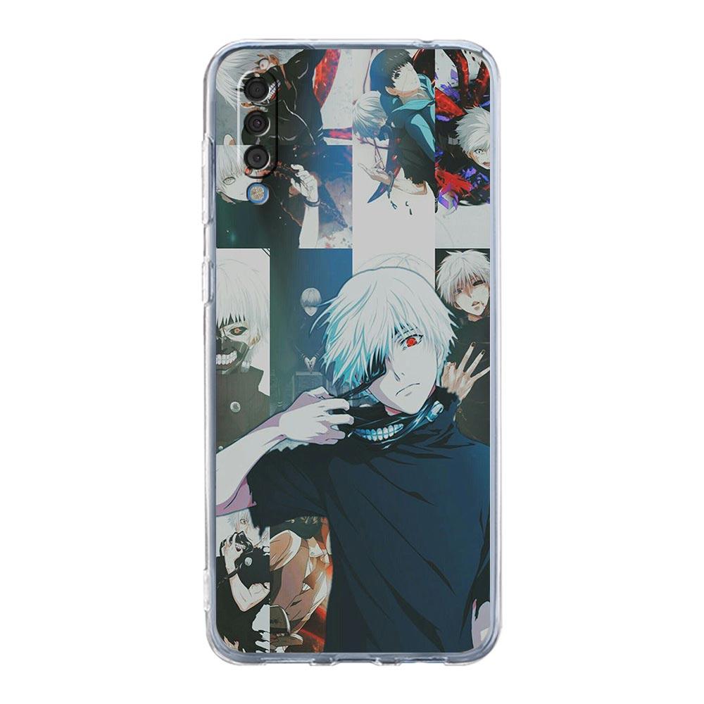 Anime Tokyo Ghoul Pouzdro na telefon Pro Samsung Galaxy A12 A50 A70 A20 A30 A40 A20E A10 A10S A20S A02S A22 A32 A52S A72 5G Průhledný kryt