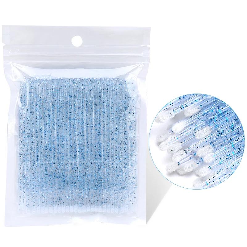 50/100Pcs Brushes Lipstick ApplicatorWands Eyelashes Extension Makeup Brushes Lip Brush CrystalT ools Eyelash Disposable Makeup