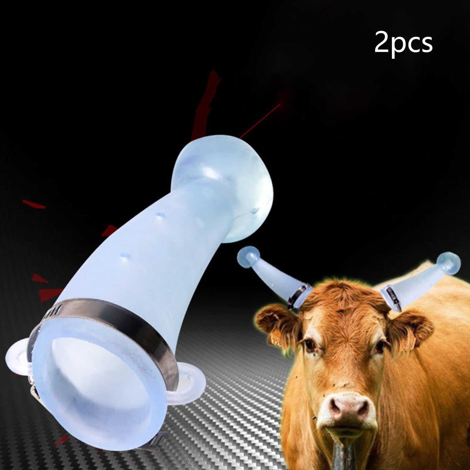 

Silicone Bull Cow Horn Guard Round Cornered Anti Protective Cover , Left and Right